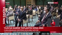 Cumhurbaşkanı Erdoğan, Kabine Toplantısı Sonrası Önemli Açıklamalarda Bulundu