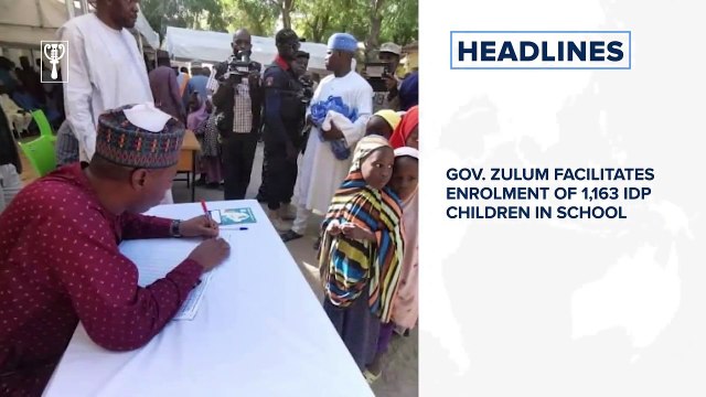 Gov. Zulum facilitates enrolment of 1,163 IDP children in school, Twitter drops by 8.5% in early trading over Trump's ban and more