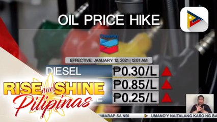 Oil price hike, epektibo ngayong araw