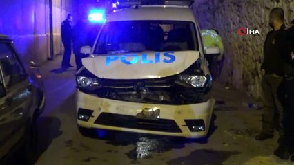 Azılı hırsız, polis aracına çarpınca yakayı ele verdi