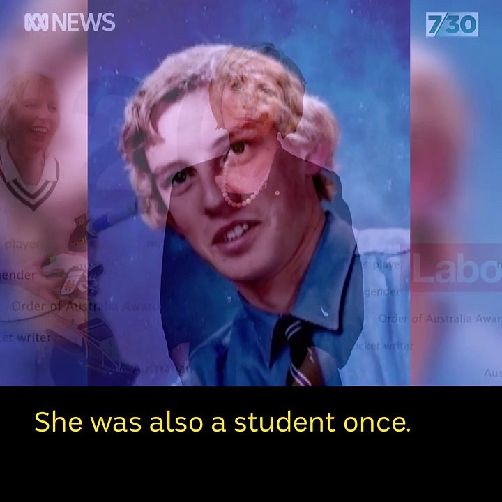 Catherine McGregor speaks to students