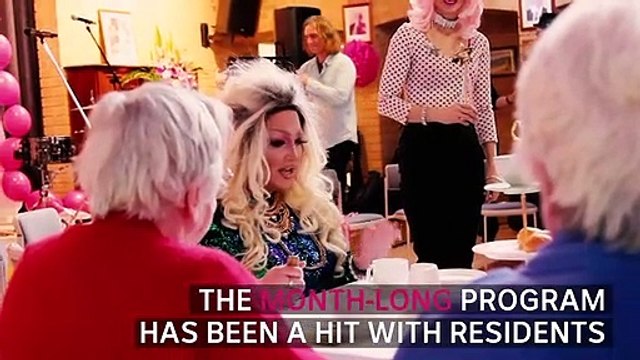 Drag queens brighten the lives of aged care residents in Sydney