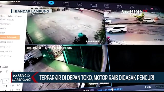 Terparkir di Depan Toko, Motor Raib Digasak Pencuri