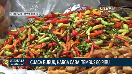 Cuaca Buruk, Harga Cabai di Pasar Tradisional Tembus 80 Ribu Per Kilogram
