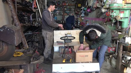 Yüksekovalı kardeşler hurda malzemeden elektrikli araç yaptı