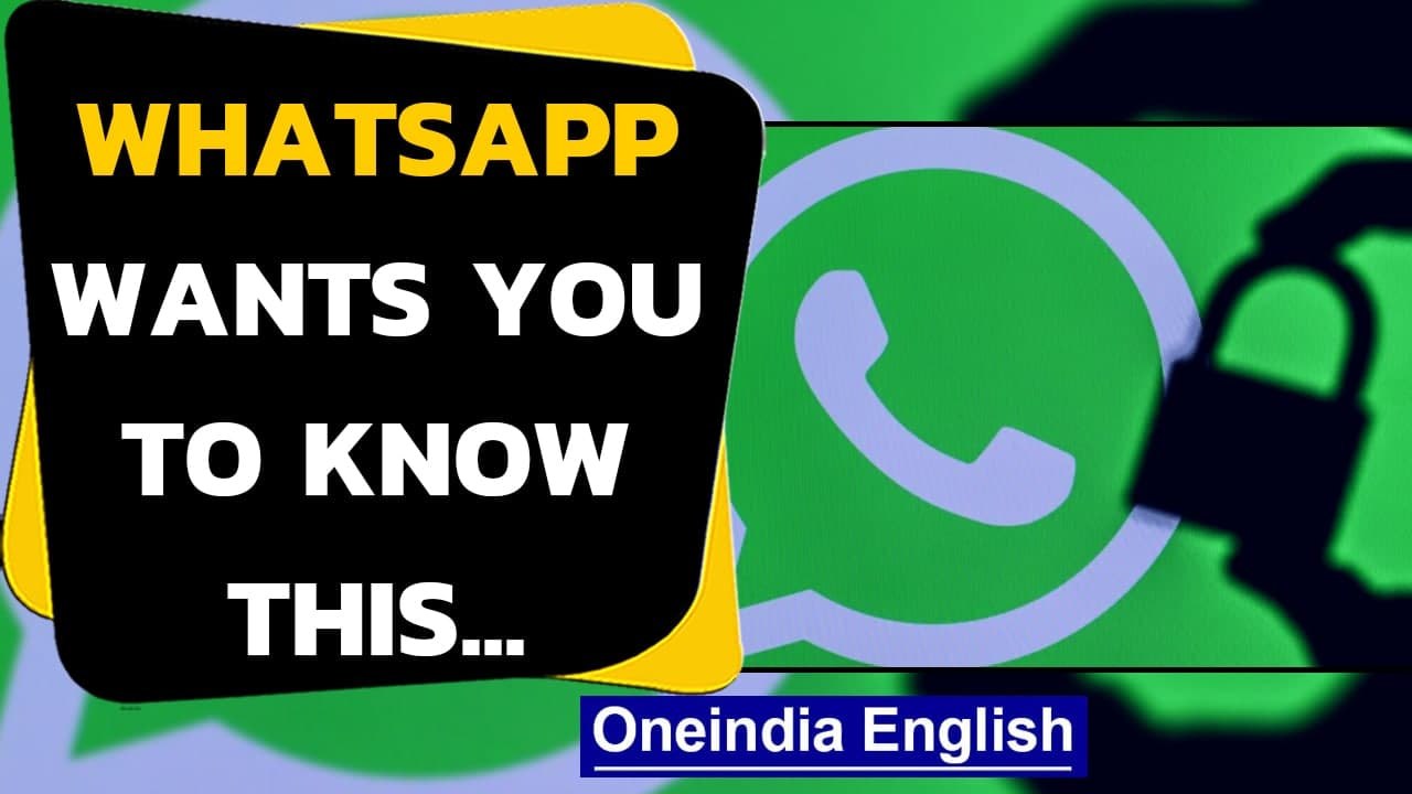 Whatsapp's clarification: Update does not affect privacy with...| Oneindia News