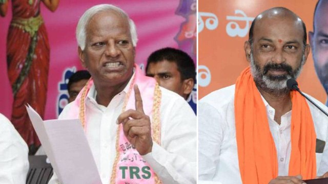 Kadiyam Srihari challenges Bandi Sanjay మేము టూత్ బ్రష్ గాళ్లమైతే మీరు బూటు పాలిష్ గాళ్లు..!!