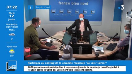 La matinale de France Bleu Nord du 12/01/2021