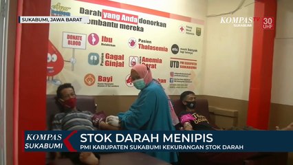 PMI Kabupaten Sukabumi Kekurangan Stok Darah