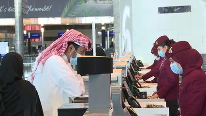 وصول أول رحلة مباشرة للخطوط القطرية إلى الرياض