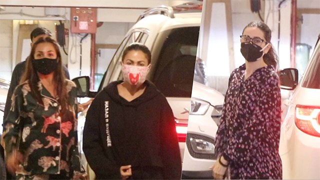 Malaika Arora Being Quirky While Snapped Ariving At BFF Kareena Kapoor’s Residence
