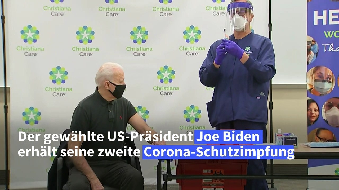 Biden erhält zweite Corona-Impfung