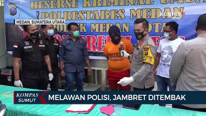 Melawan Polisi, Jambret Ditembak