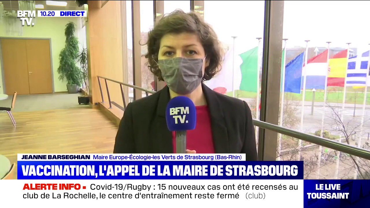 La maire de Strasbourg Jeanne Barseghian "constate un très grand engouement et une très grande attente pour pouvoir se faire vacciner"