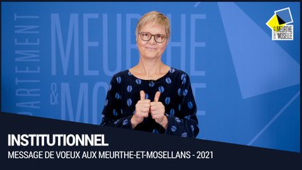 Voeux aux Meurthe-et-Mosellans pour l'année 2021
