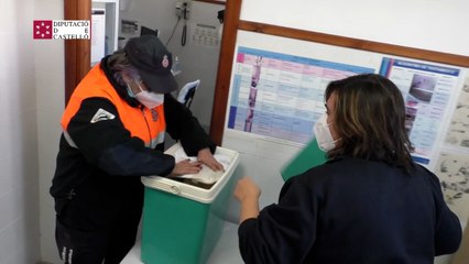 Download Video: Voluntarios de Protección Civil apoyan tareas sanitarias contra la Covid en Castellón