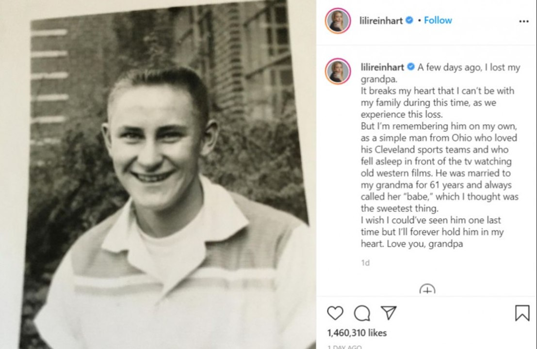 Lili Reinhart trauert um ihren Großvater