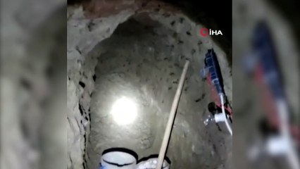 Yerin 15 metre altında define kazısı yapanlar suçüstü yakalandı: 9 kişi gözaltında