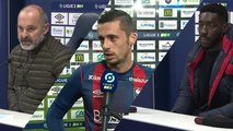 J19 Ligue 2 BKT : Les réactions de P.Dupraz, A.Mendy et J.Pi après SMCaen 2-2 Toulouse FC