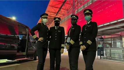 Air India women crew makes history by flying over North Pole