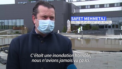 Inondations au Kosovo après des pluies diluviennes