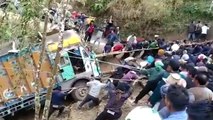 Unity Of The Village Helps To Pull The Truck Out Of Trench