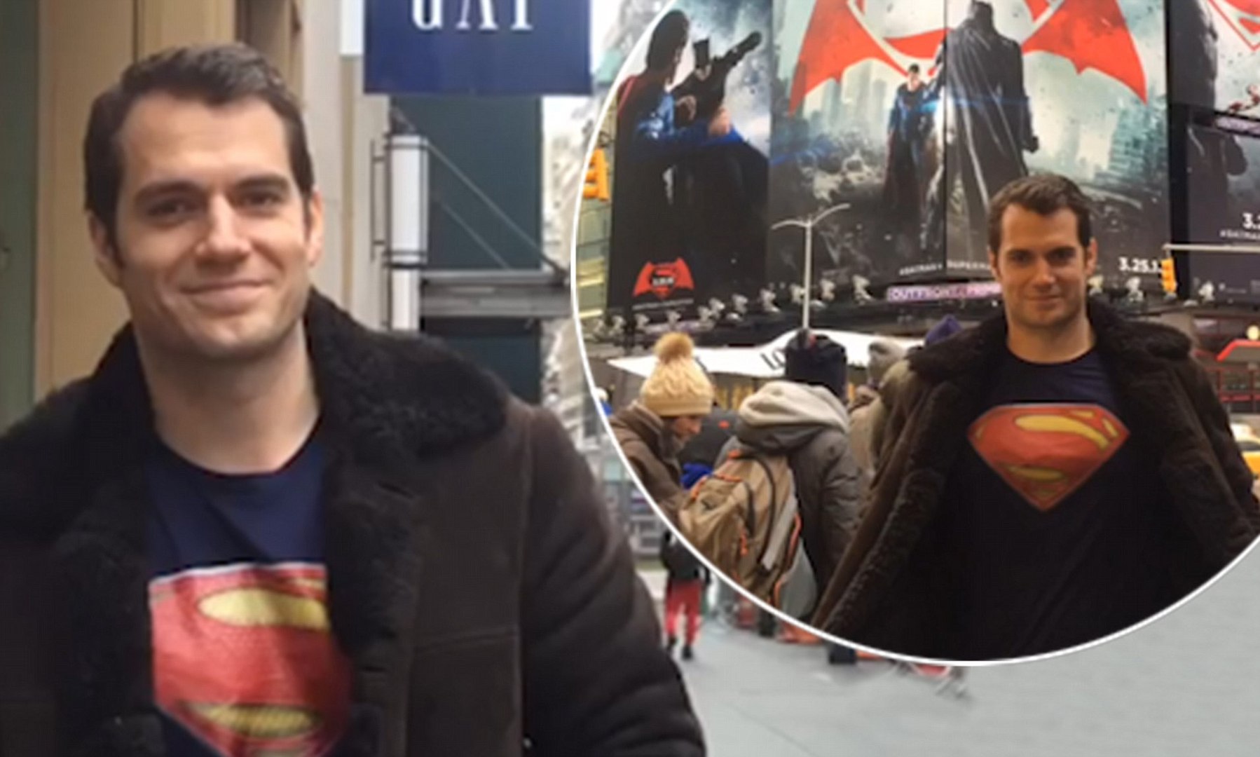 Watch: Henry Cavill Rocks Superman Shirt But Isn't Recognized in