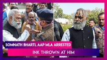 Somnath Bharti, AAP MLA Arrested In Uttar Pradesh For His Remarks, Ink Thrown At Him; Threatens Cops With Consequences