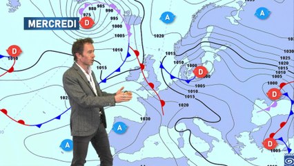 Bulletin météo pour le mercredi 13 janvier 2021