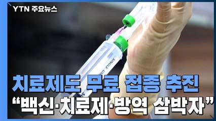 백신 이어 치료제도 무료 접종 추진..."백신·치료제·방역 삼박자" / YTN