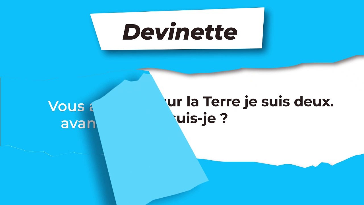Devinette : Entre ciel et terre