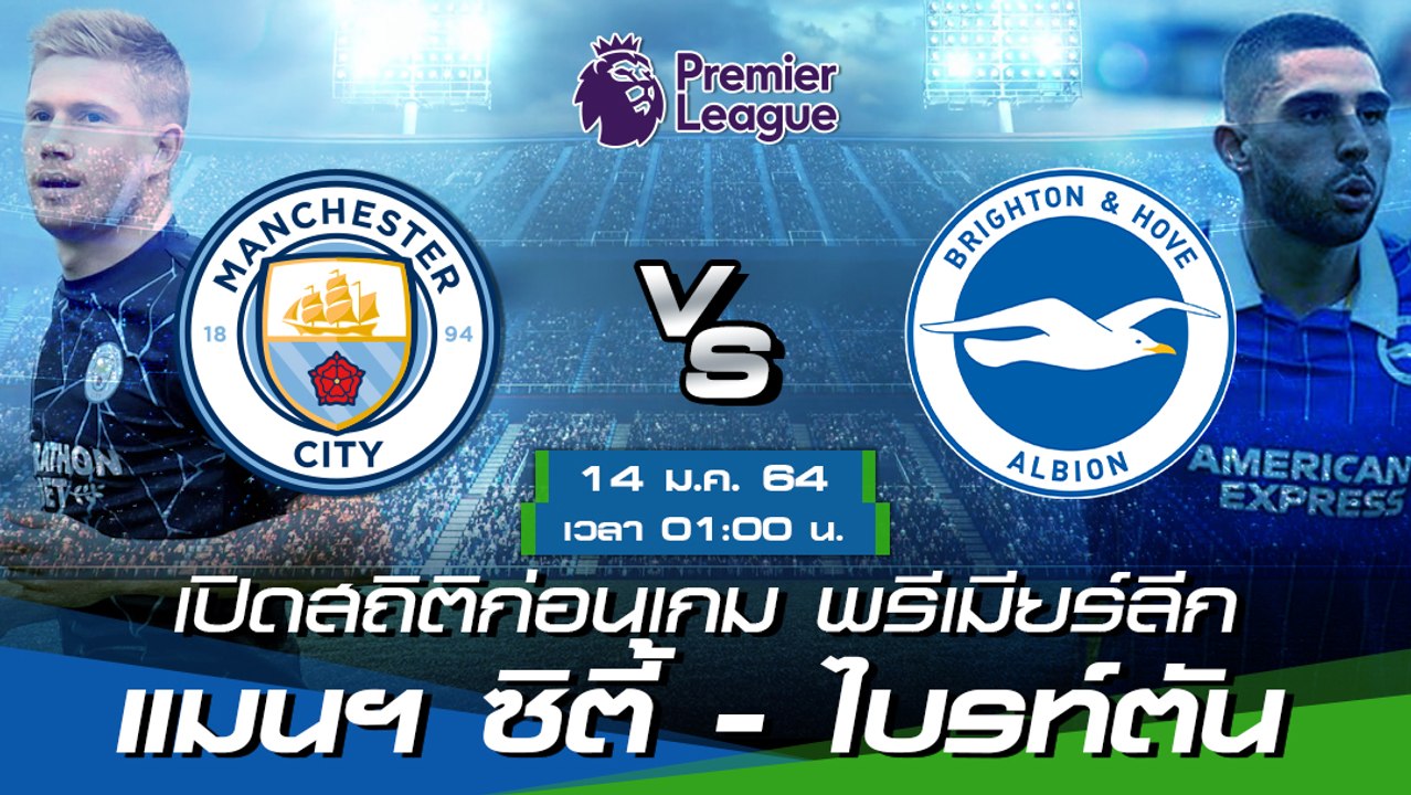 แมนฯ ซิตี้ - ไบรท์ตัน : พรีวิวก่อนเกม พรีเมียร์ลีก 2020/21
