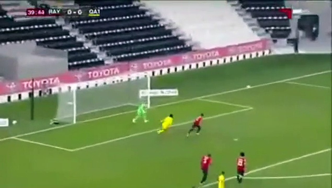 But et tir sur le poteau de Belaili vs Al Rayyan