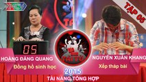 Gia Đình Tài Tử | Đồng hồ sinh học | Xếp tháp bài | Tập 5 | 18/10/2015