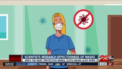Scientists research effectiveness of masks