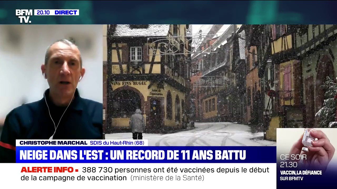 Neige dans le Haut-Rhin: les pompiers appellent à "limiter le plus possible les déplacements"