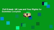 Full E-book  UK Law and Your Rights for Dummies Complete