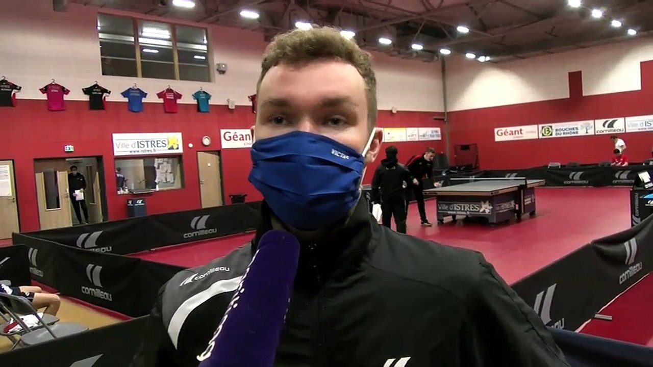 Vincent Picard après la défaite d'Istres Tennis de Table contre Jura Morez