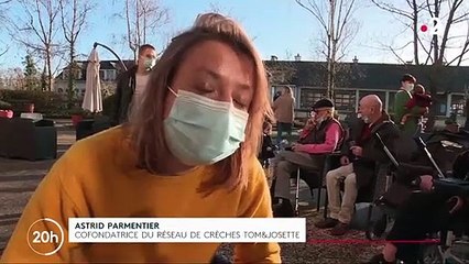 Ehpad : des rencontres entre les résidents et les enfants d'une crèche voisine