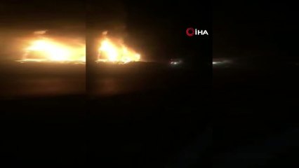 Seyir halindeki tır alev topuna döndü