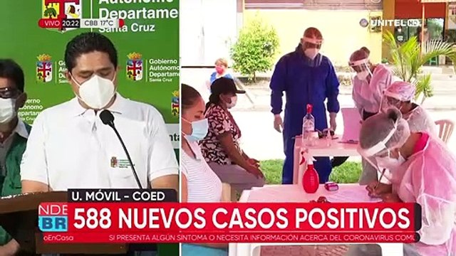 588 nuevos positivos en Santa Cruz, el Sedes pide celeridad para contratar más personal