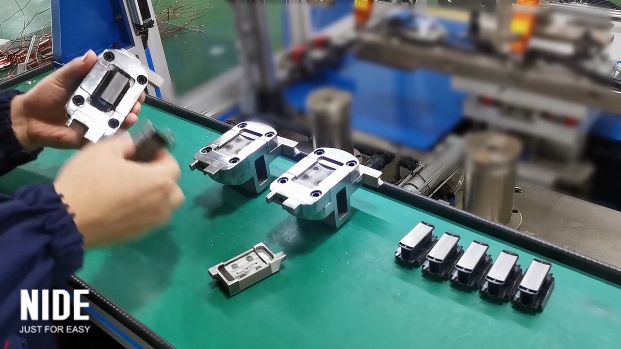 how to run the BLDC Segment core motor stator coil winding machine