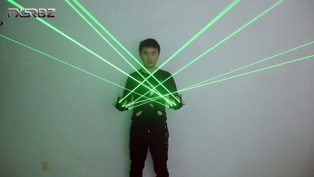 Green Laser Gloves Laser Beam Flash Finger,Nightclub Bar Party Dance Singer Props DJ Mechanical Gloves LED Light