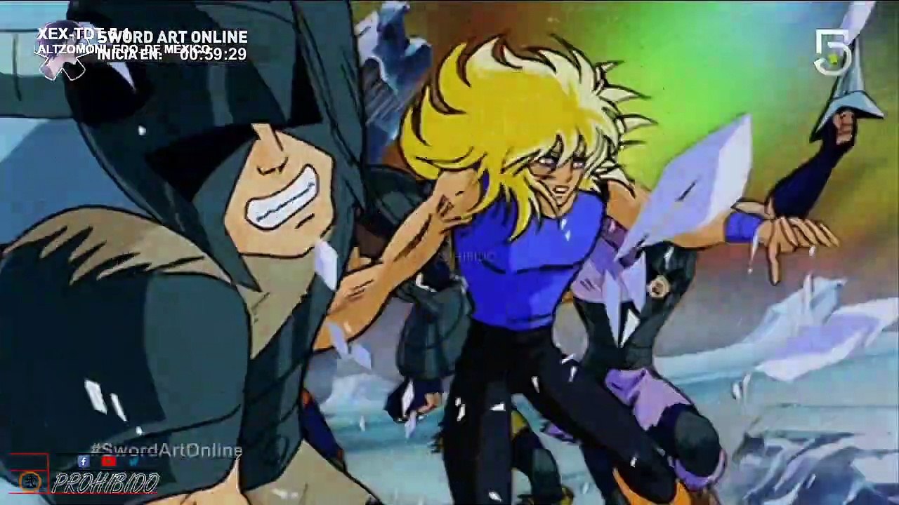 LOS CABALLEROS DEL ZODIACO LA BATALLA DE LOS DIOSES canal 5 #elprohibido inicio
