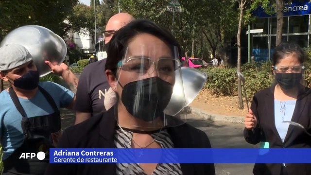 Cacerolazo en México contra restricciones a restaurantes
