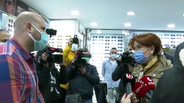 Meral Akşener'e esnaf dert yandı