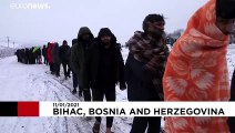 شاهد: لاجئون في أحد مخيمات البوسنة يعانون من الأمراض والبرد القارس