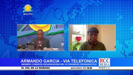 Armando García, miembro la Comisión Organizadora del IX Congreso PLD comenta proceso del Congreso