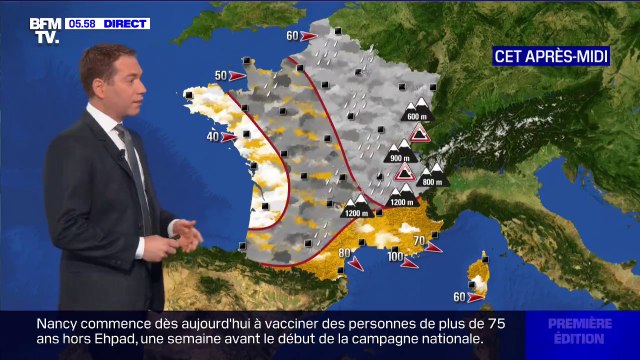 Un temps toujours perturbé prévu ce mercredi, avec de nouvelles chutes de neige dans les Alpes