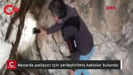 Roma dönemine ait oda mezarda patlayıcı için yerleştirilmiş kablolar bulundu